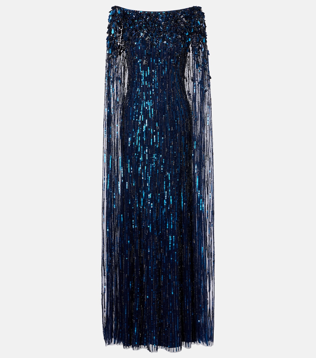 Luella fringed sequined gown | Jenny Packham
