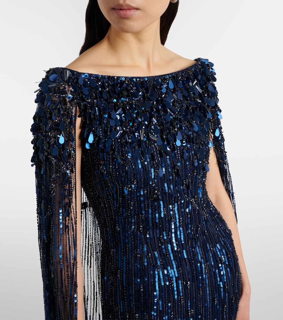 Luella fringed sequined gown | Jenny Packham