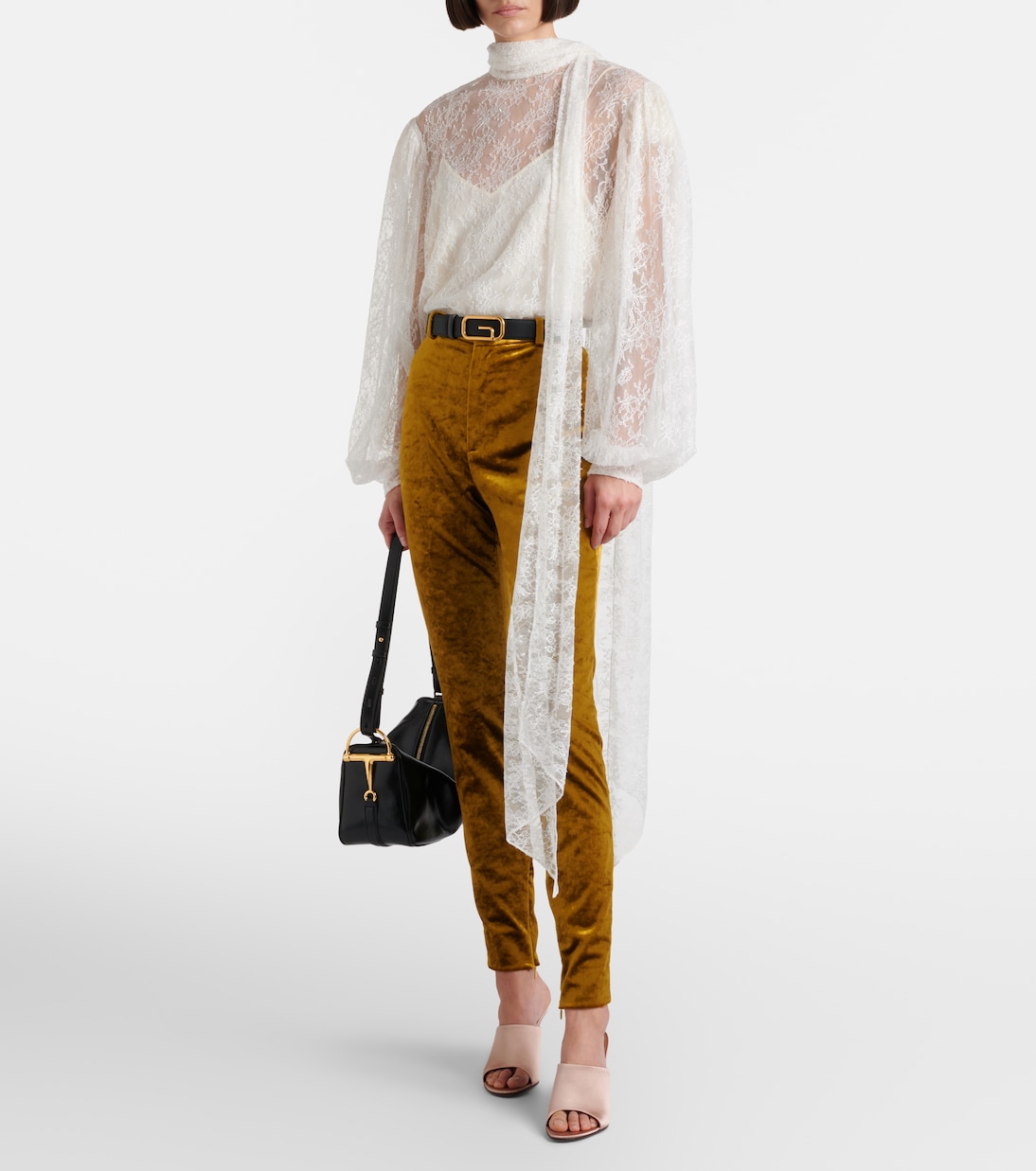 Velvet tapered pants | Gucci