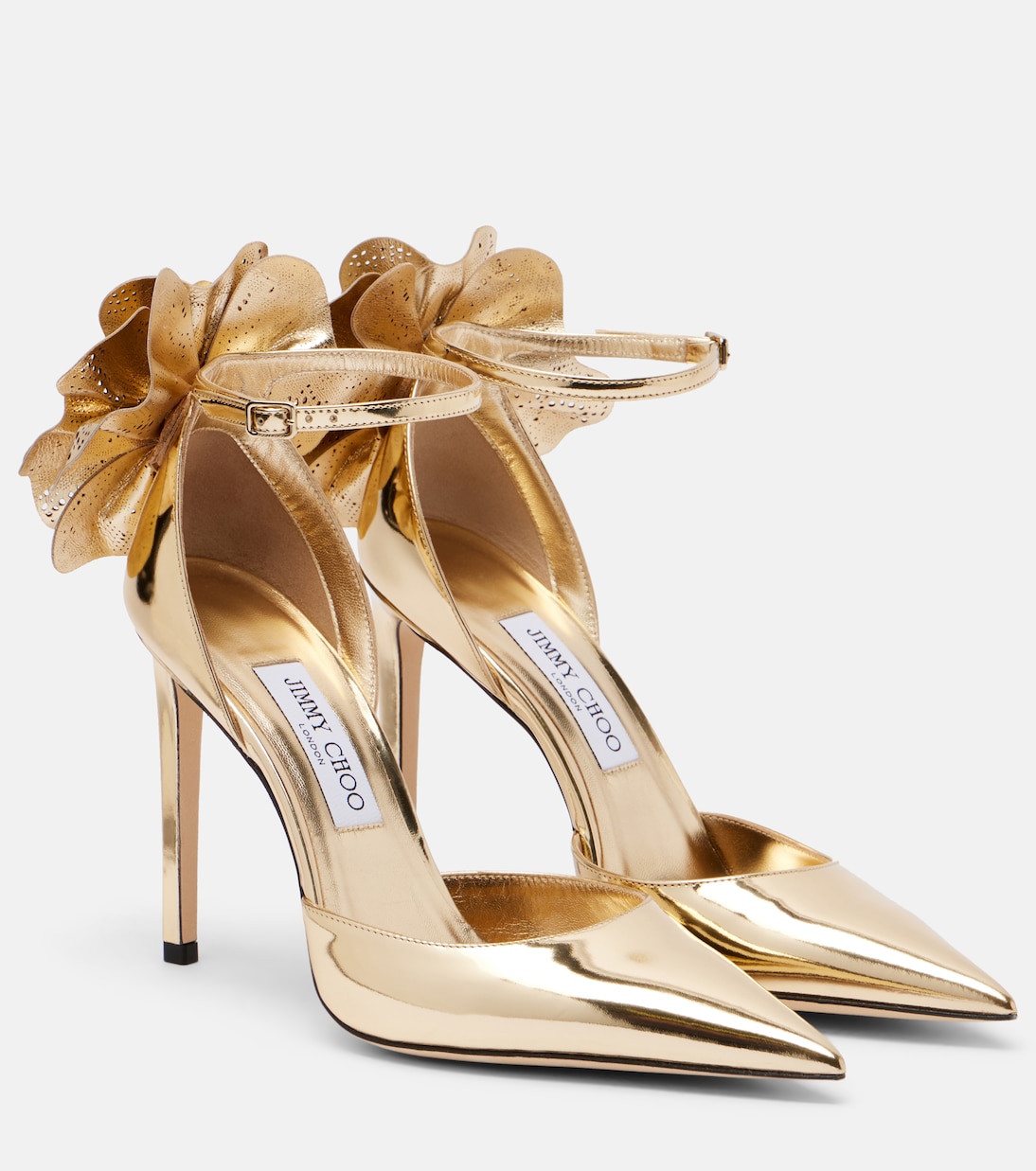 Marja 100 metallic leather pumps | Jimmy Choo