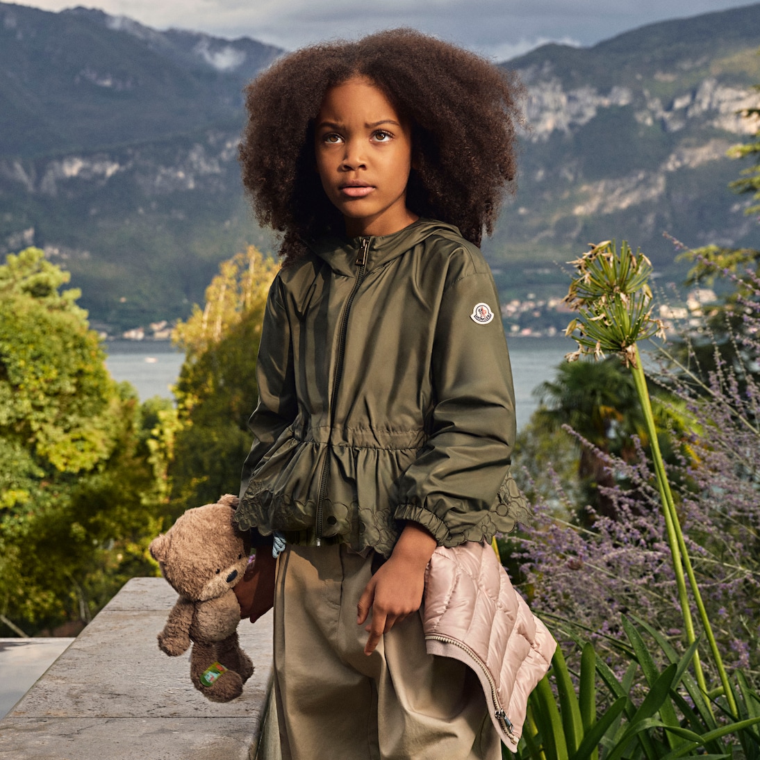Manolya embroidered technical jacket | Moncler Enfant