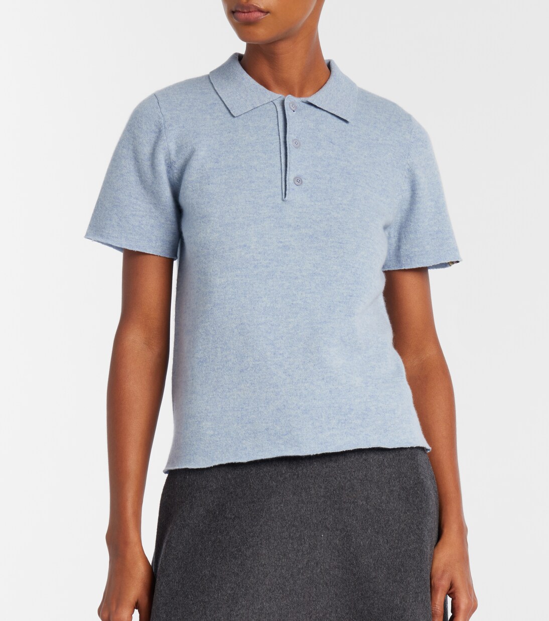 N°198 Salamander cashmere-blend polo shirt | Extreme Cashmere