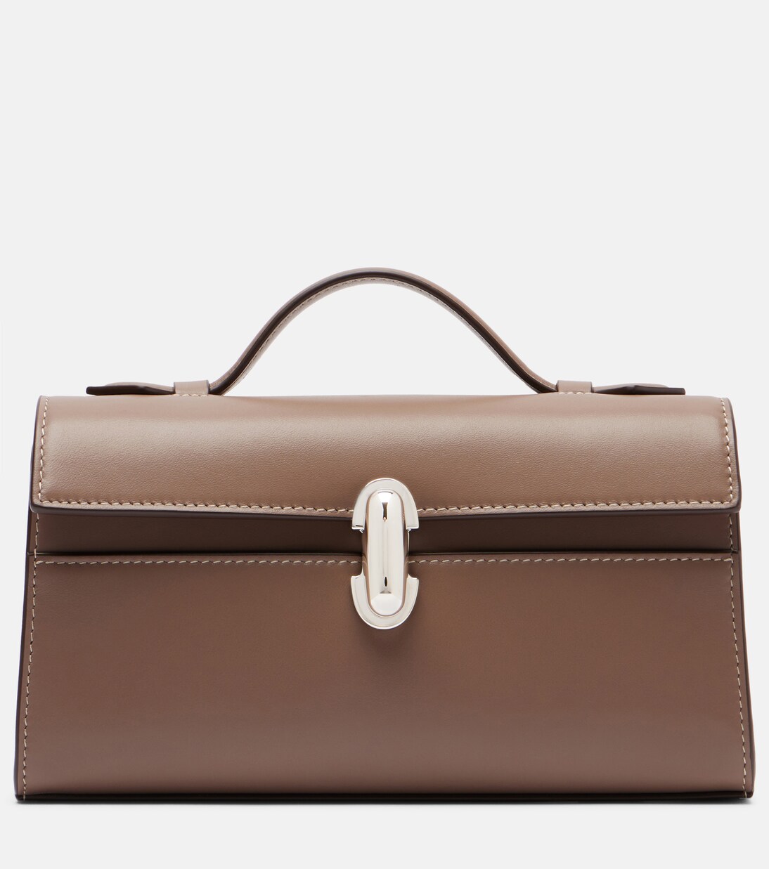 Symmetry leather top-handle bag | Savette