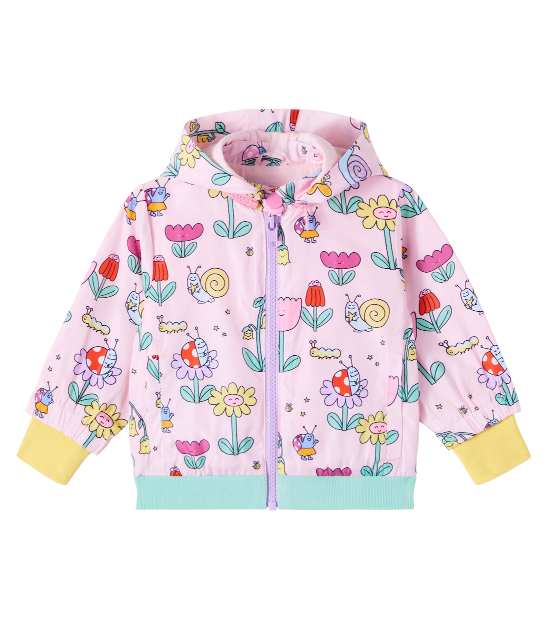 Baby Bug House printed puffer jacket | Stella McCartney Kids