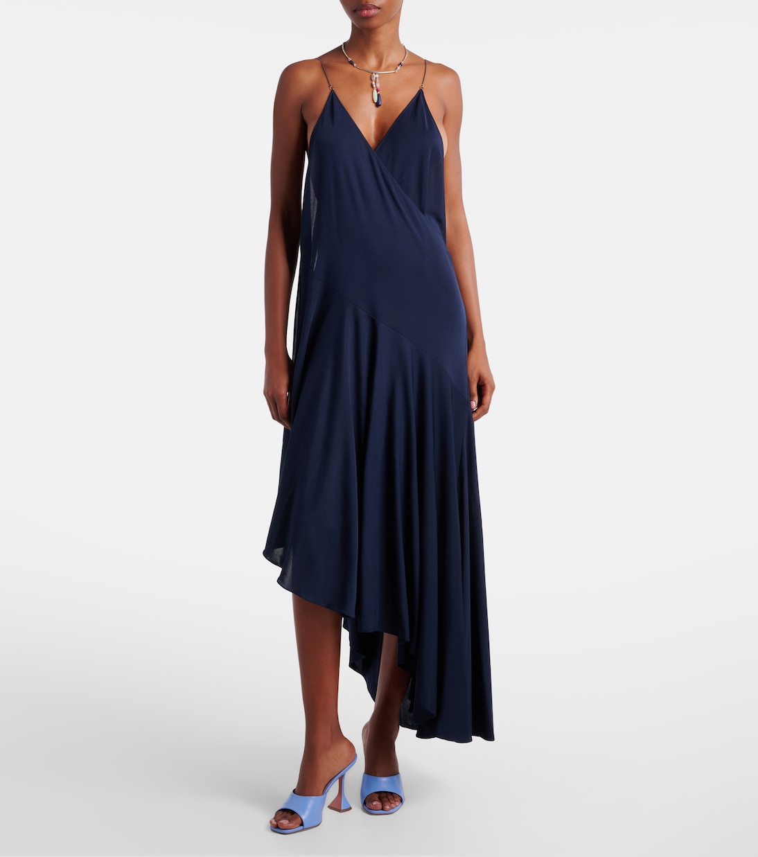 Pantoletten Lupita 95 aus Leder | Amina Muaddi