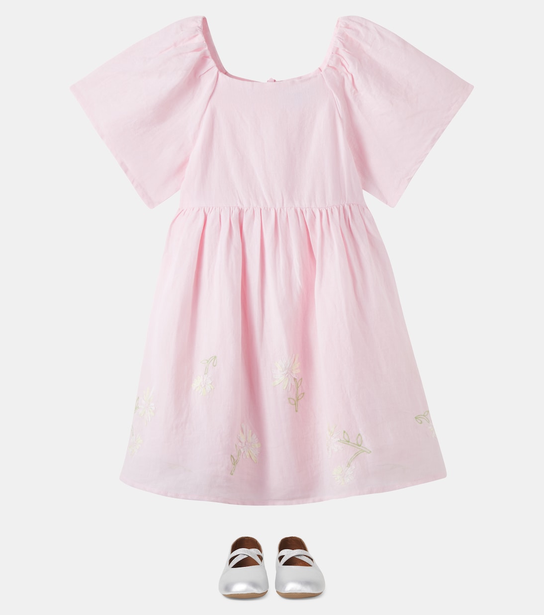 Besticktes Kleid aus Leinen | Tartine et Chocolat