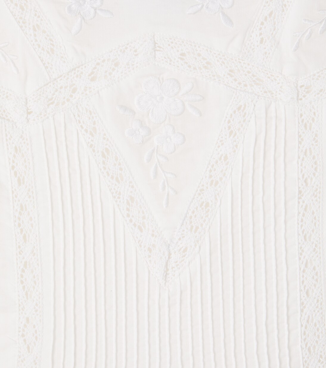 Robe brodée en coton et dentelle | Tartine et Chocolat