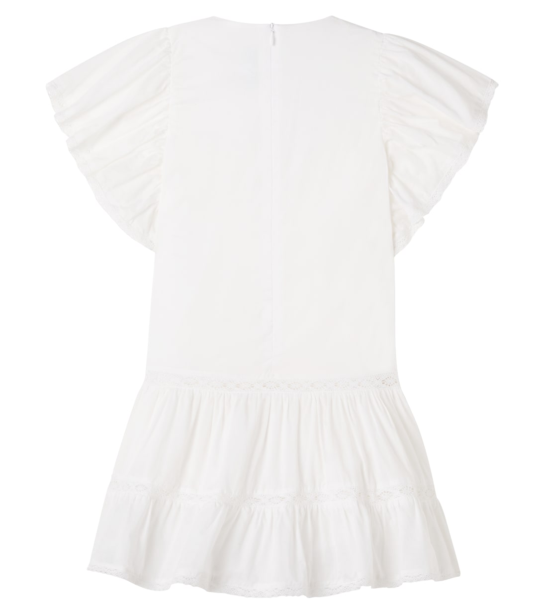 Lace-trimmed embroidered cotton dress | Tartine et Chocolat