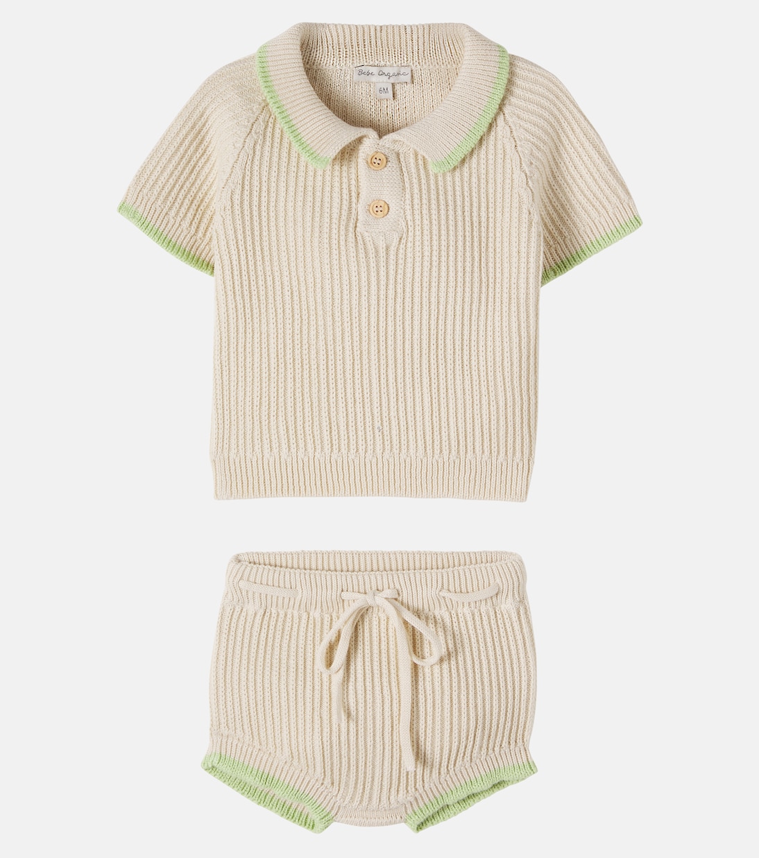 Baby Set Oliver aus Polopullover und Shorts | Bebe Organic