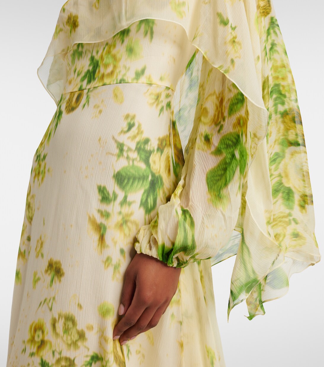 Midikleid aus Seiden-Creponne | Erdem