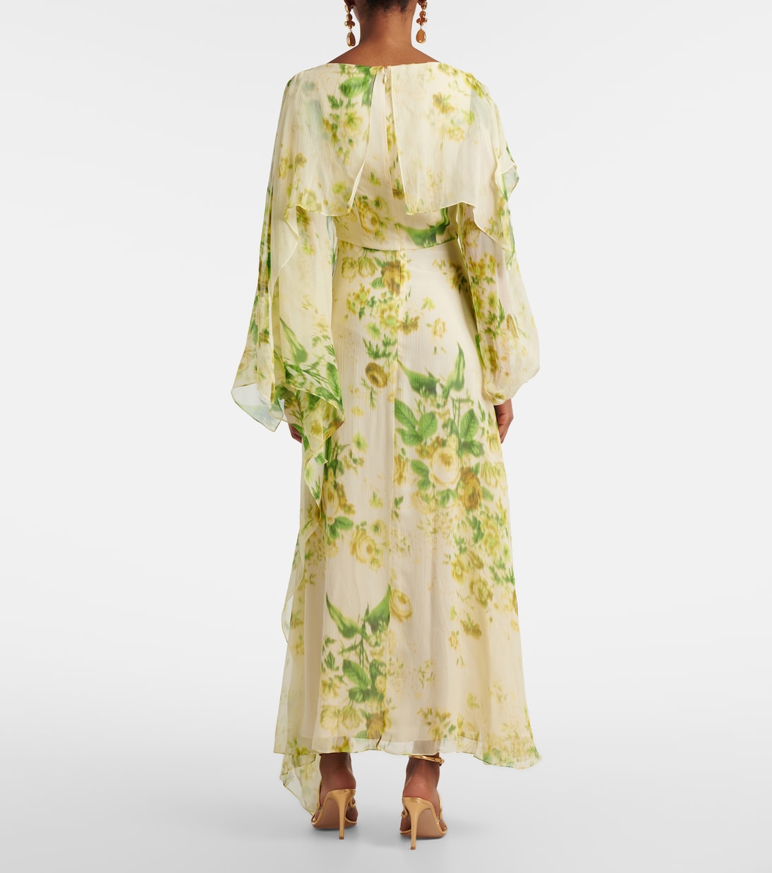 Midikleid aus Seiden-Creponne | Erdem