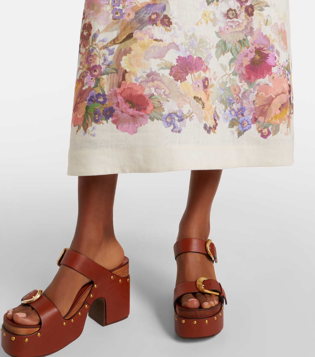 Midikleid Alchemy aus Leinen | Zimmermann