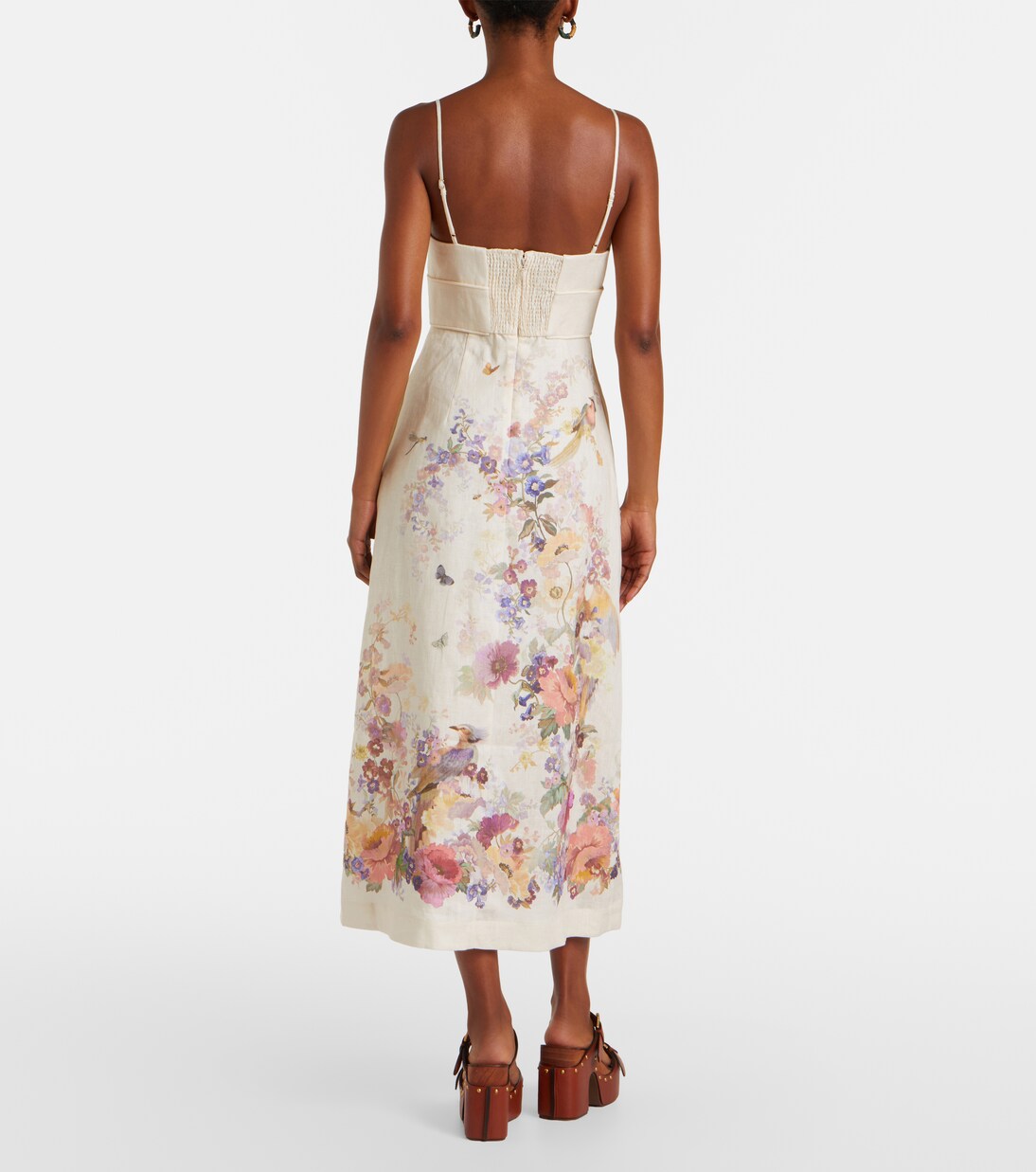 Midikleid Alchemy aus Leinen | Zimmermann