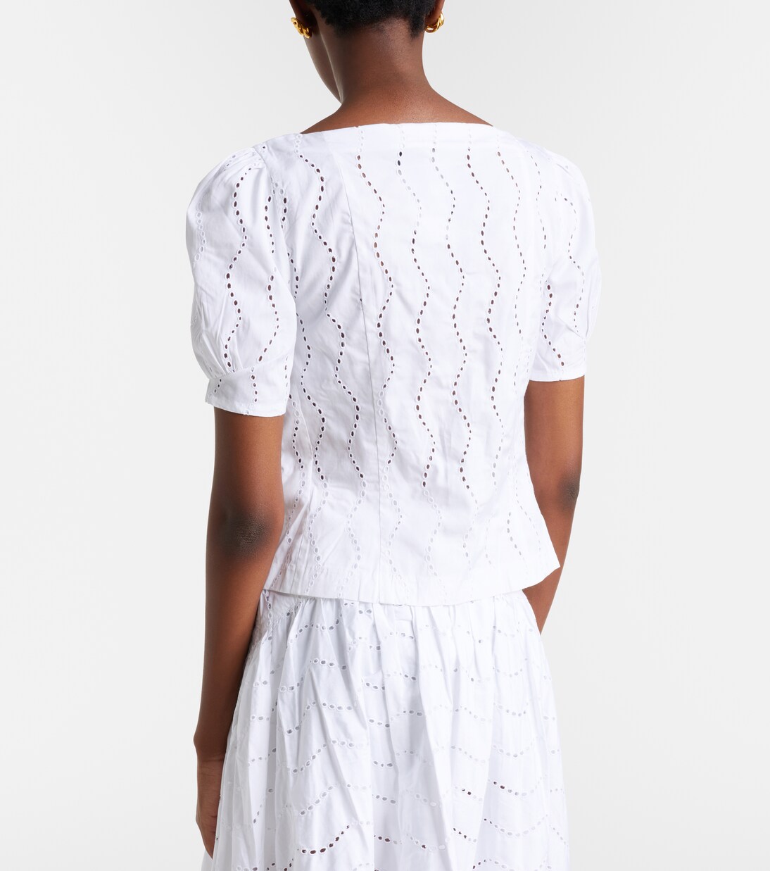 브로드리 앙글레즈 코튼 탑 | Polo Ralph Lauren