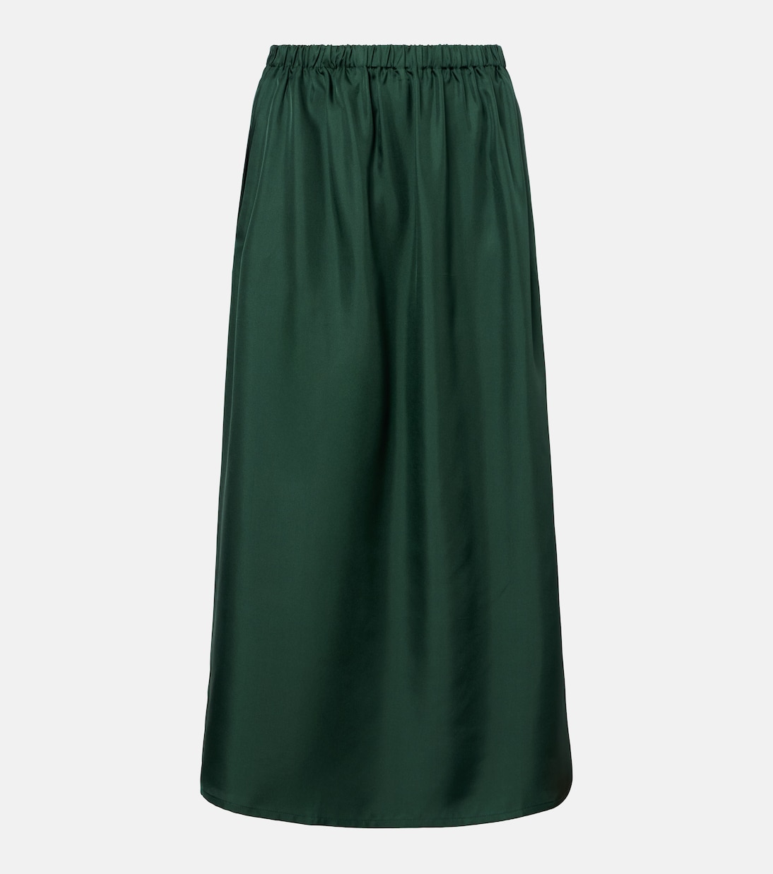 Roma silk twill maxi skirt | Asceno