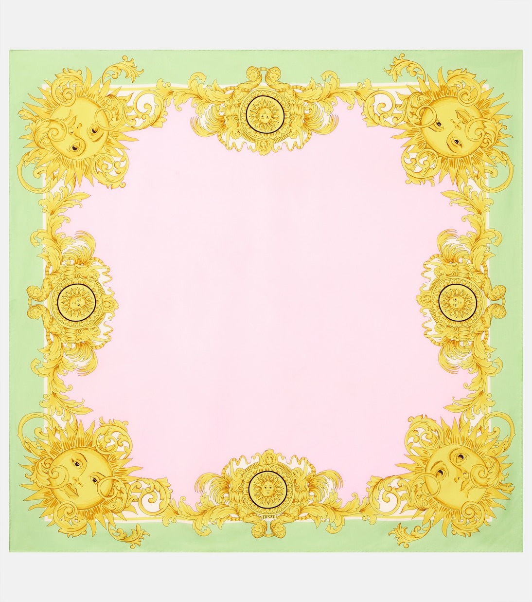 Printed silk twill scarf | Versace
