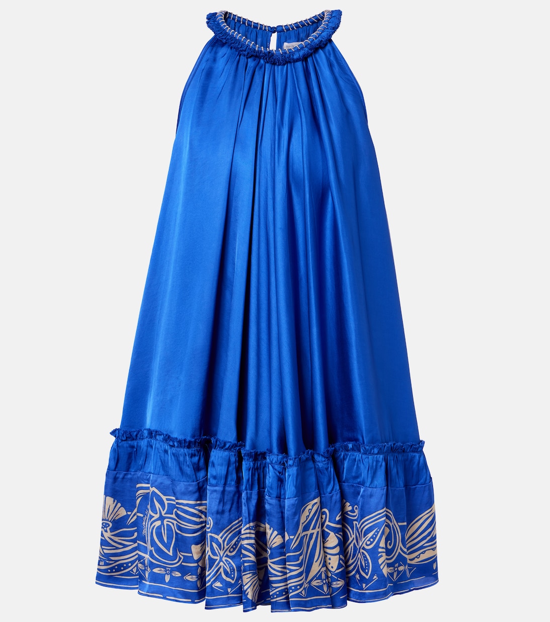 Cleo embellished floral satin minidress | Poupette St Barth