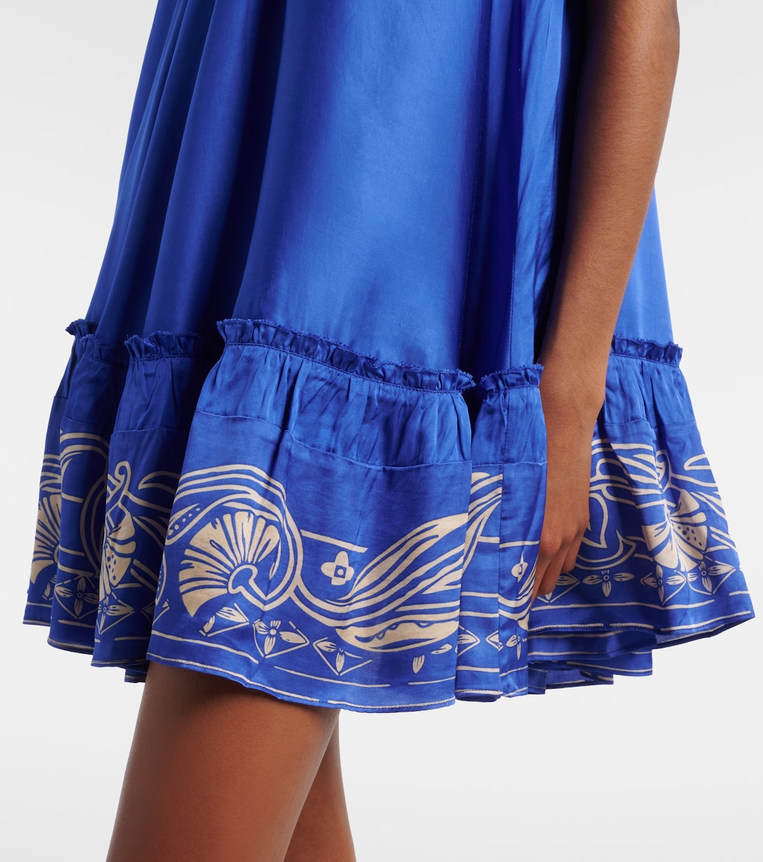 Cleo embellished floral satin minidress | Poupette St Barth