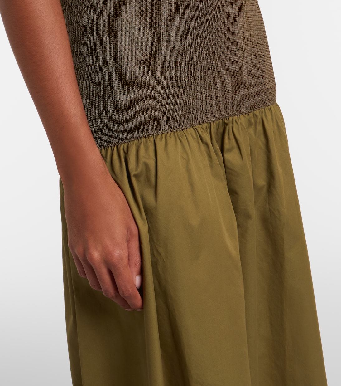 Ilya cotton-trimmed maxi dress | The Frankie Shop