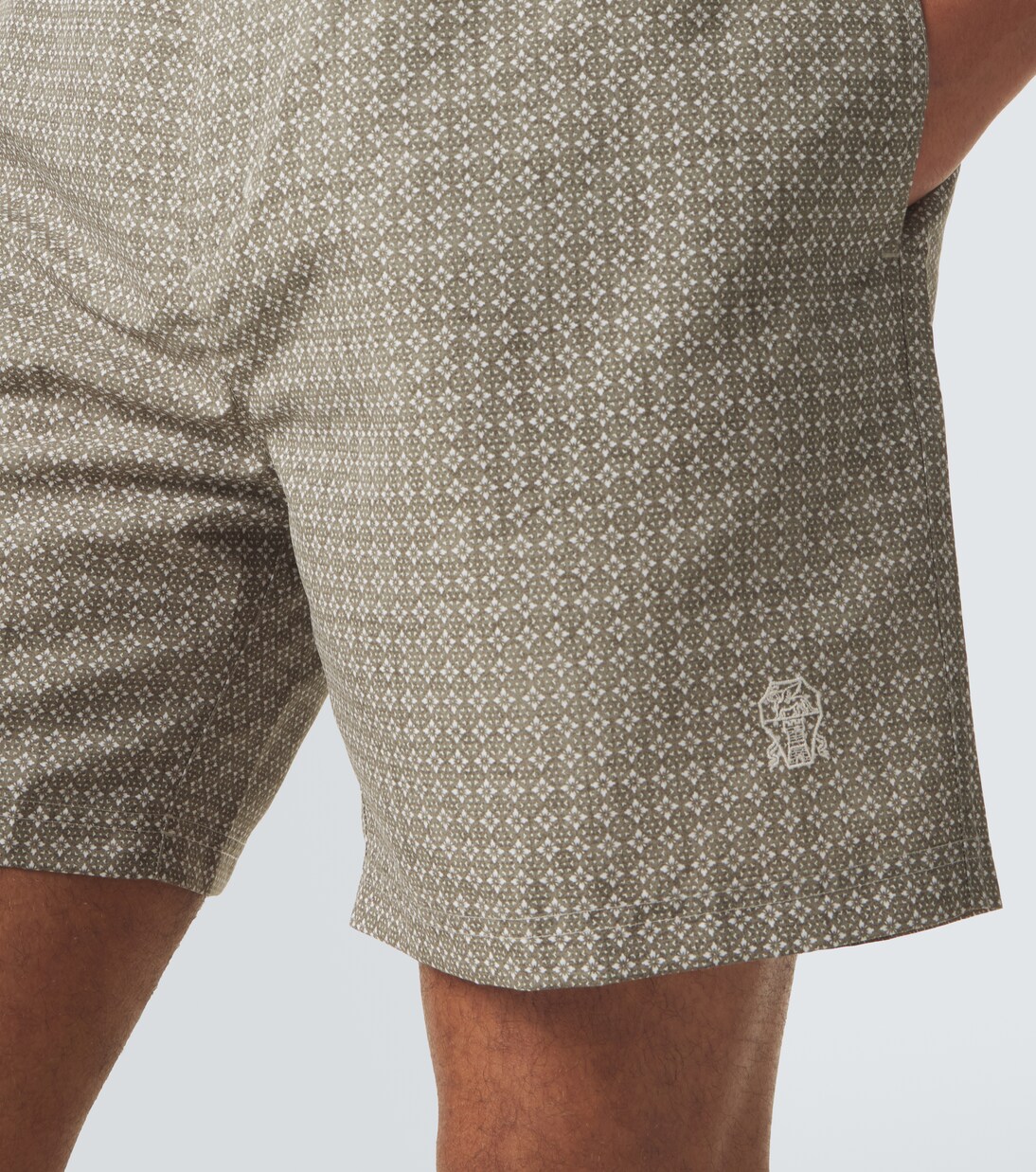 Logo swim trunks | Brunello Cucinelli