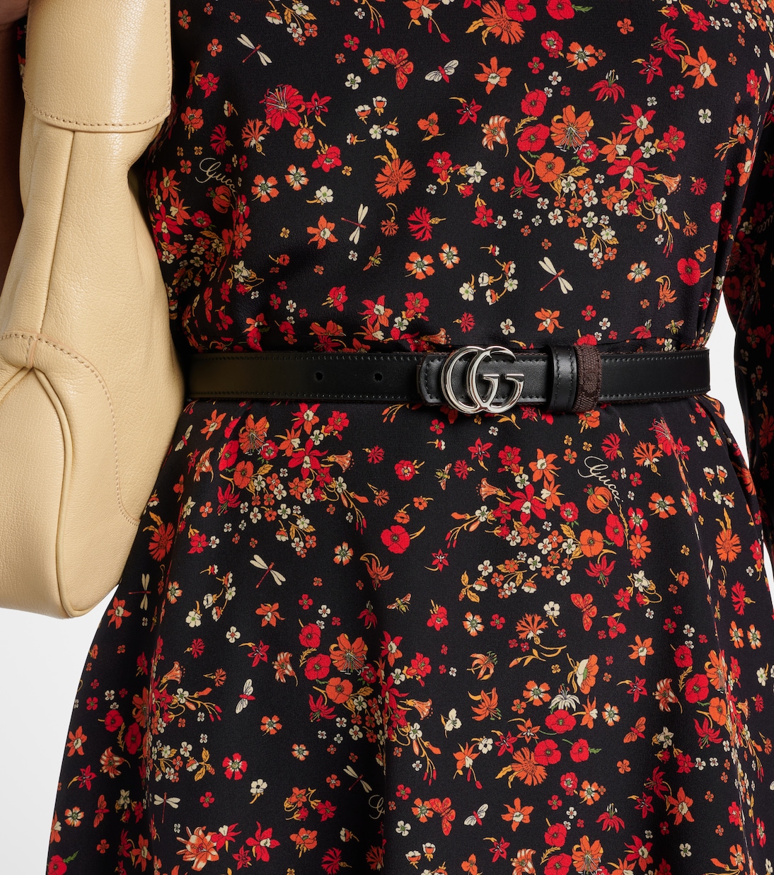 GG Marmont reversible canvas belt | Gucci