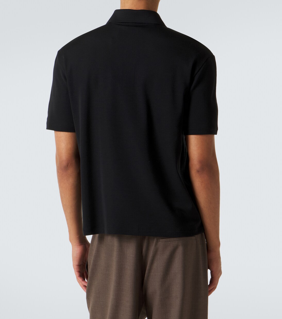 Mistral wool and silk polo shirt | The Row