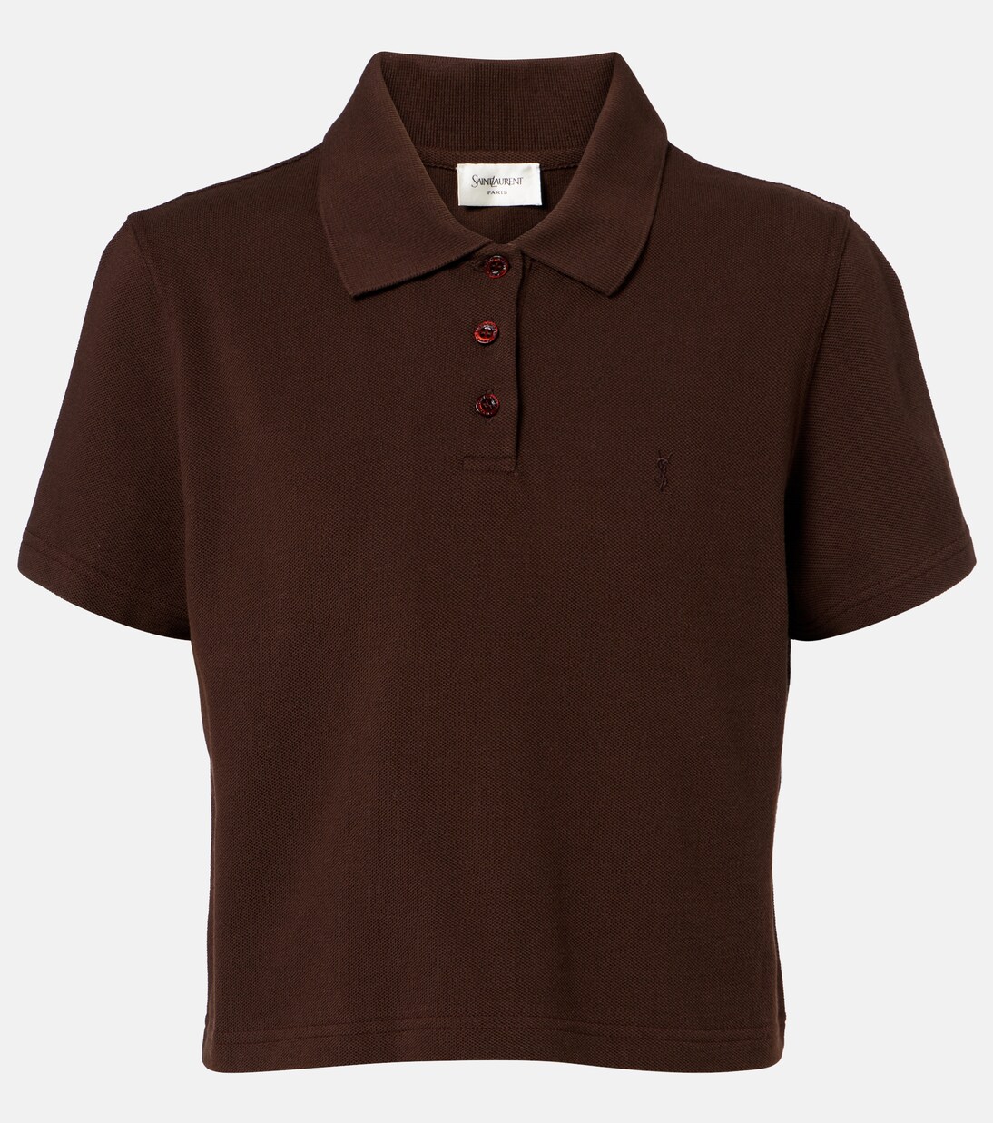  Cassandre cotton piqué polo shirt | Saint Laurent