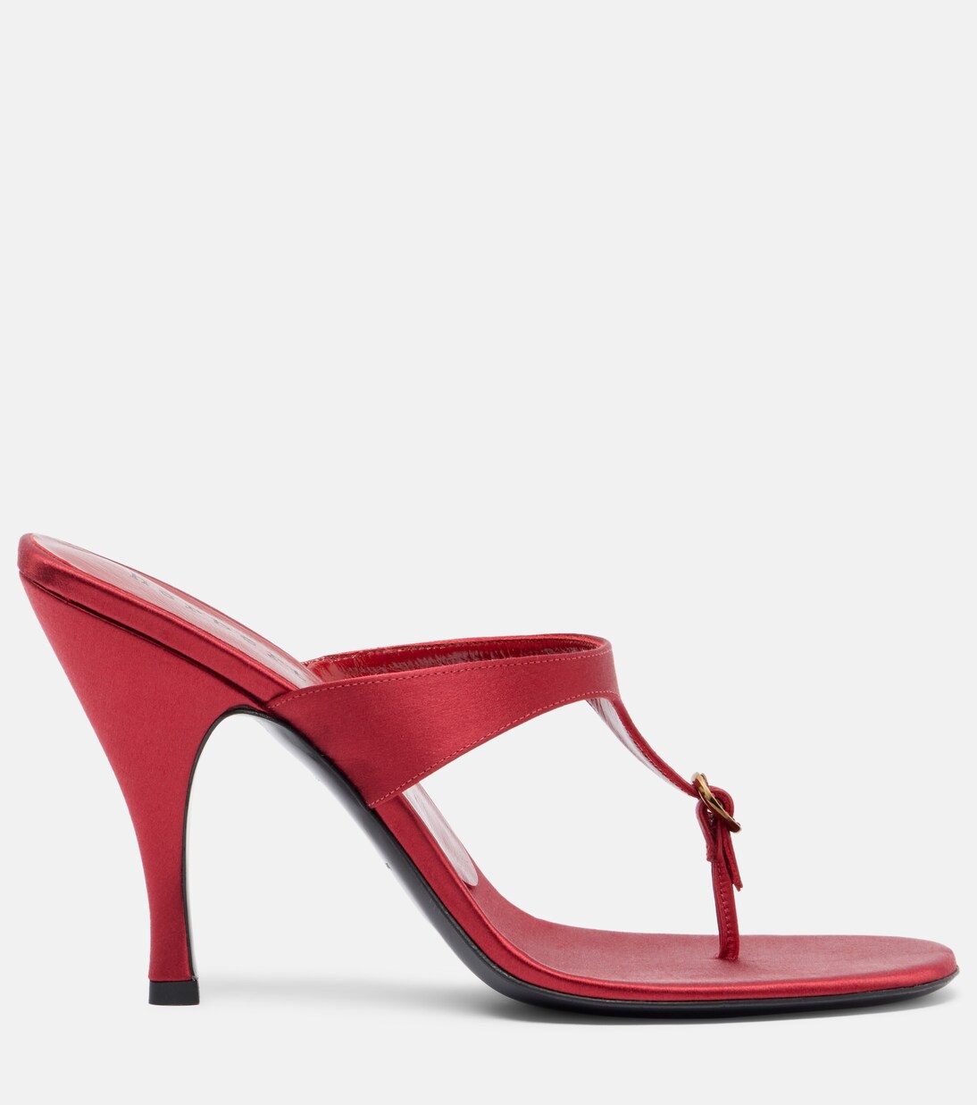 Kiss And Tell embellished satin thong sandals | Herbert Levine