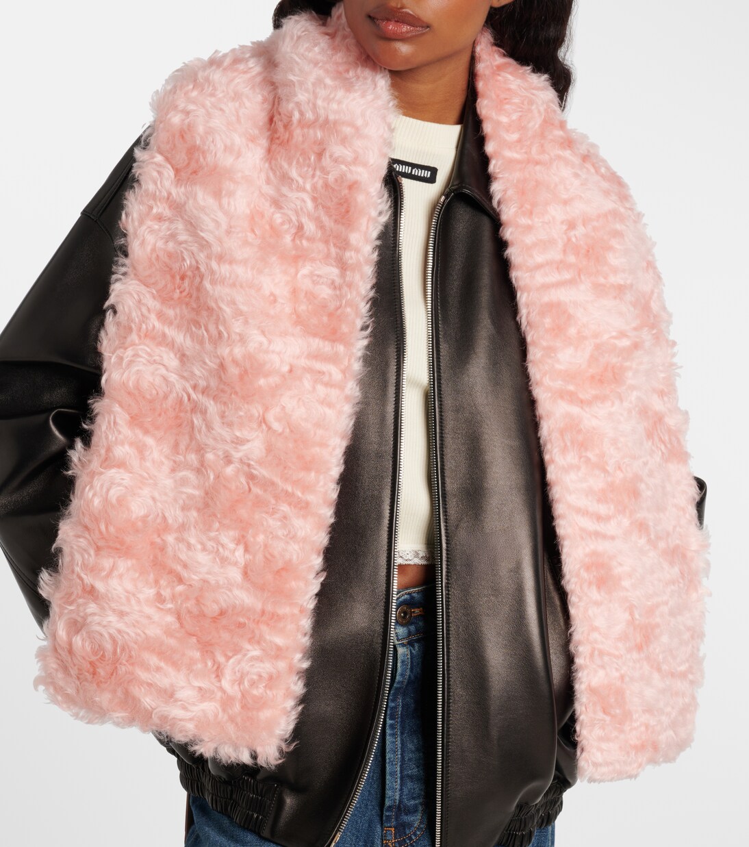 Virgin wool scarf | Miu Miu