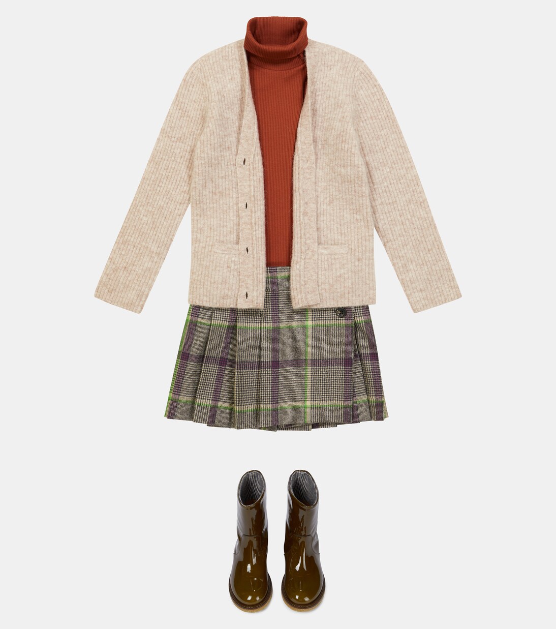 Long alpaca-blend cardigan | Bonpoint