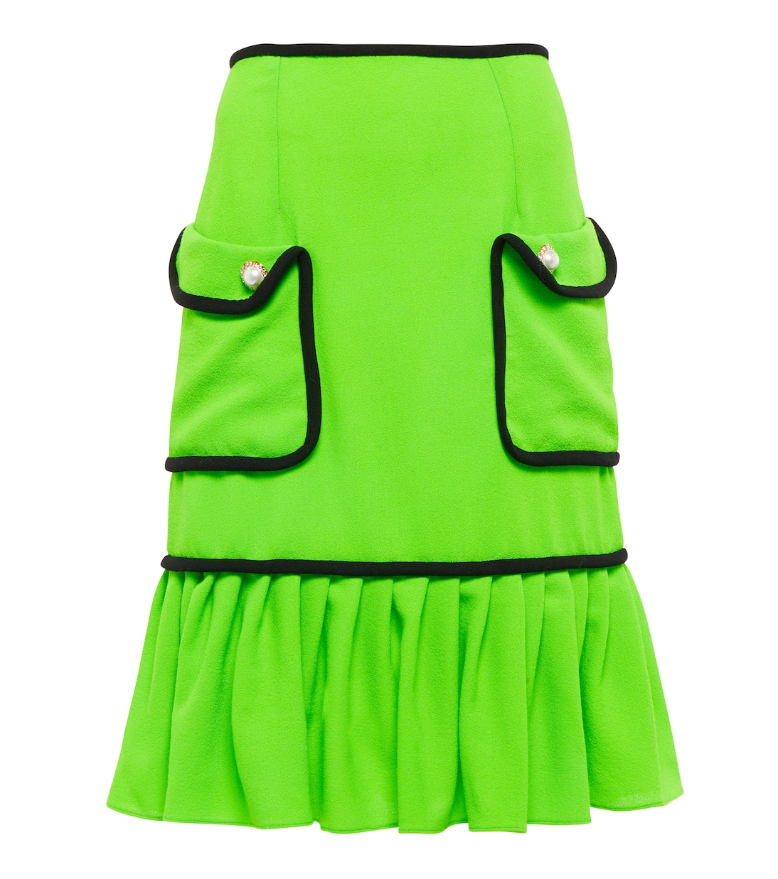 High-Rise-Minirock aus Wolle | Rodarte