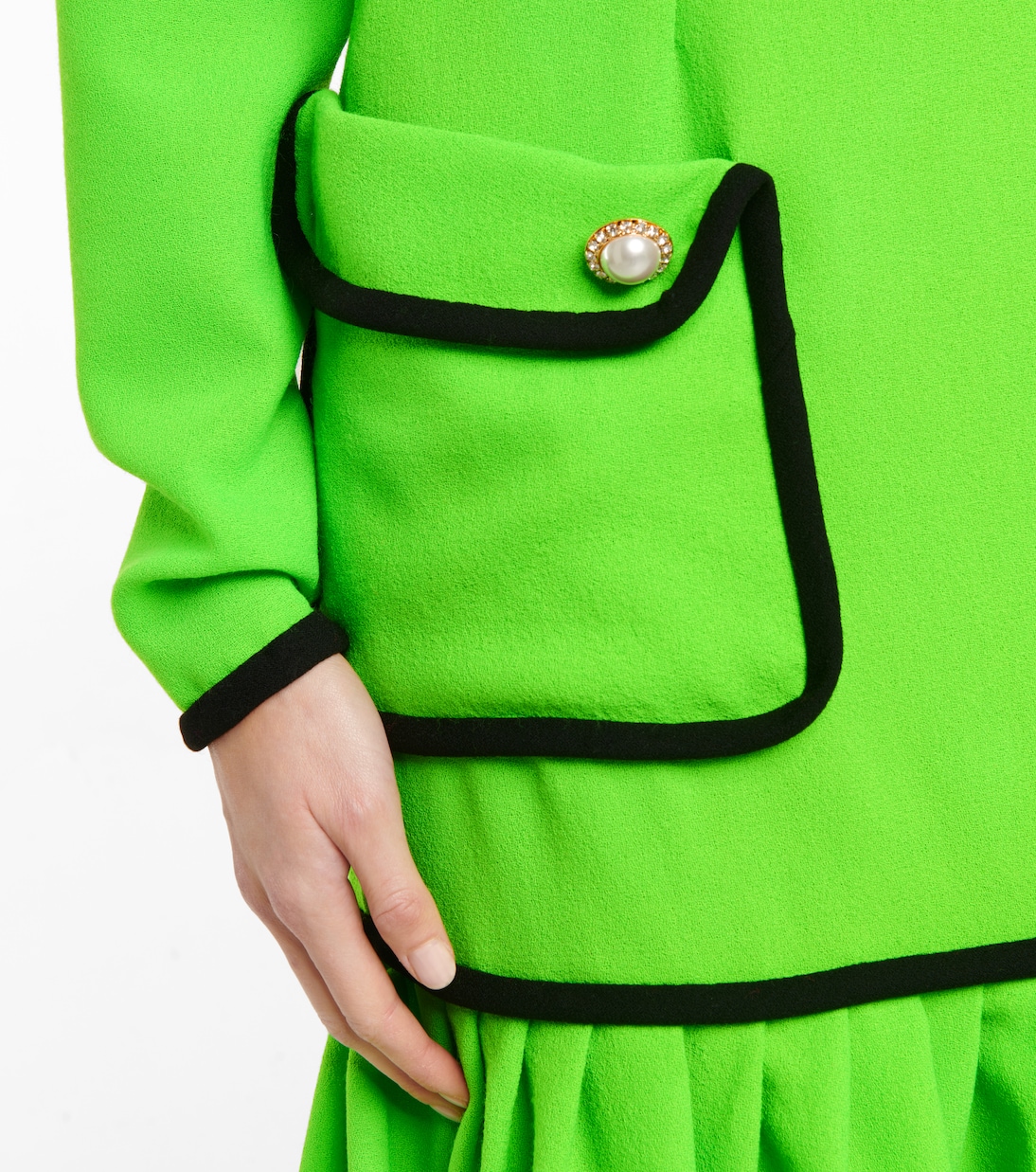 High-Rise-Minirock aus Wolle | Rodarte