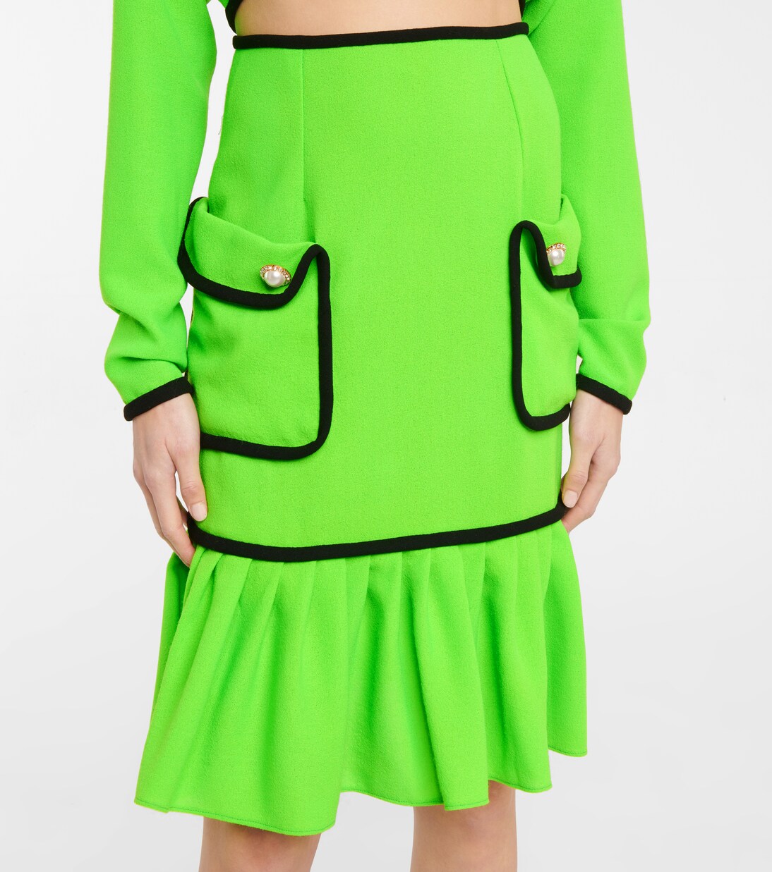 High-Rise-Minirock aus Wolle | Rodarte