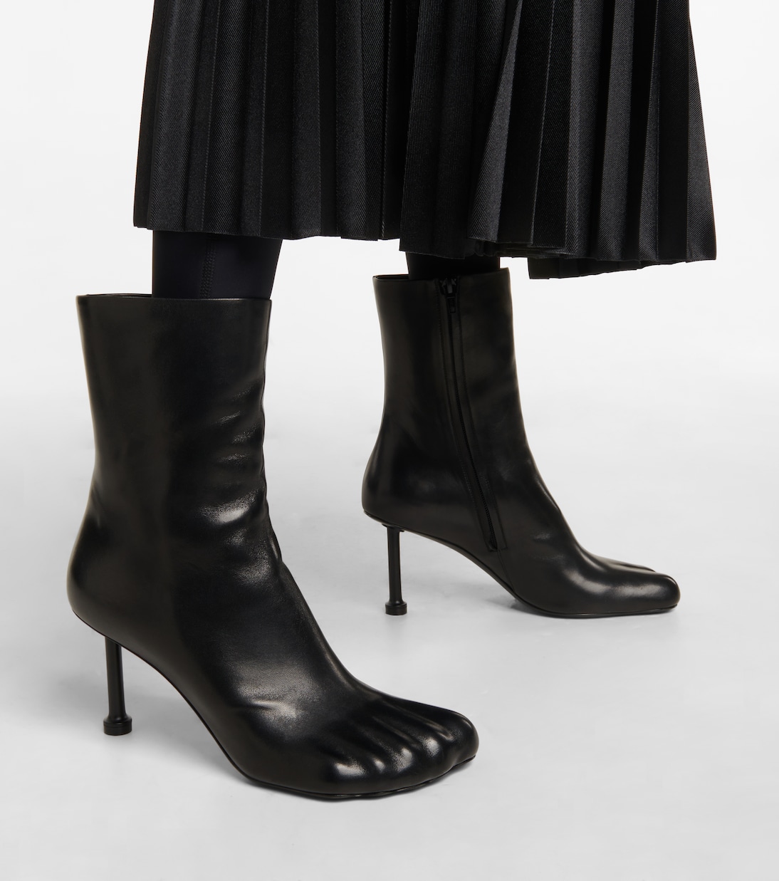 Fetish leather ankle boots | Balenciaga