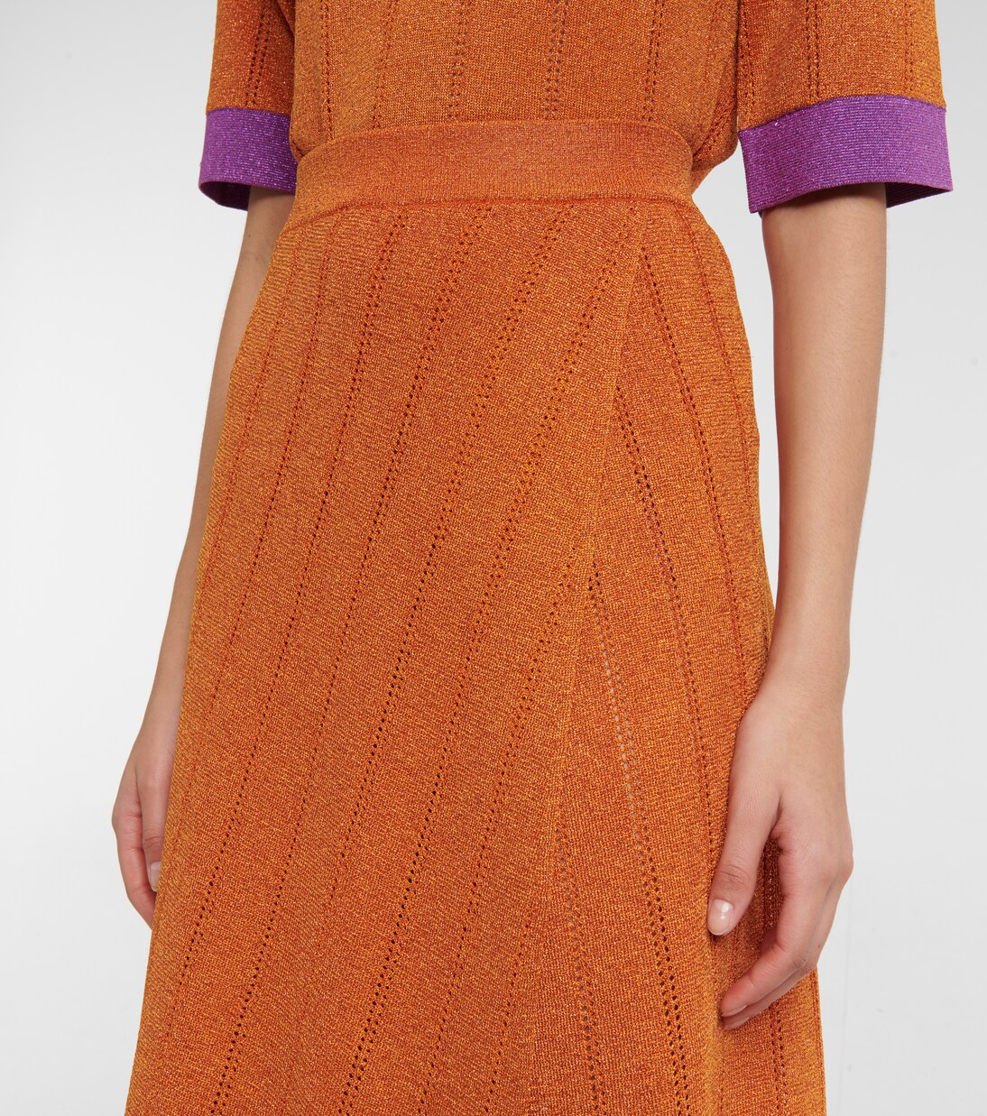 Metallic knit midi skirt | Dodo Bar Or