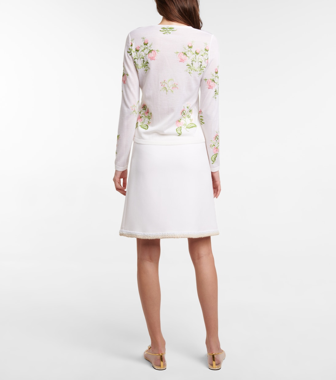 Floral cashmere and silk cardigan | Giambattista Valli