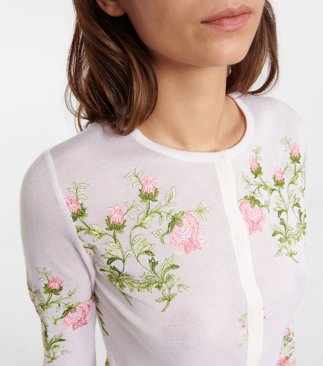 Floral cashmere and silk cardigan | Giambattista Valli
