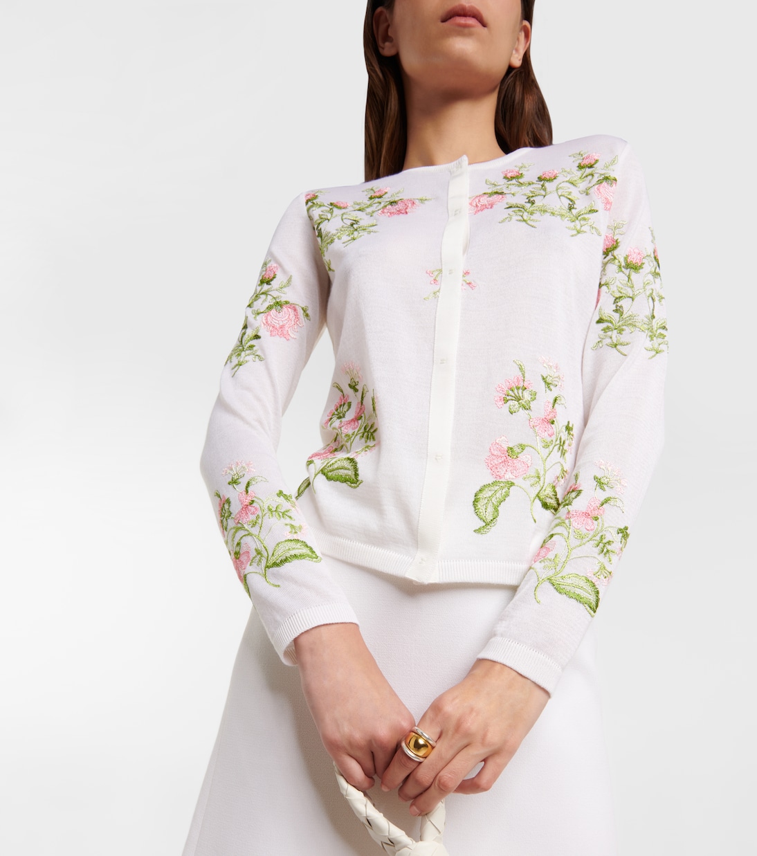 Floral cashmere and silk cardigan | Giambattista Valli
