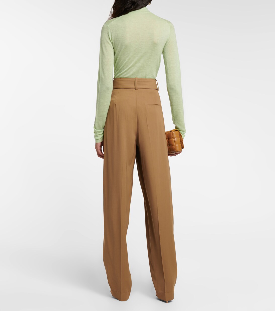 Pantalon taille haute plissé Drew | Joseph