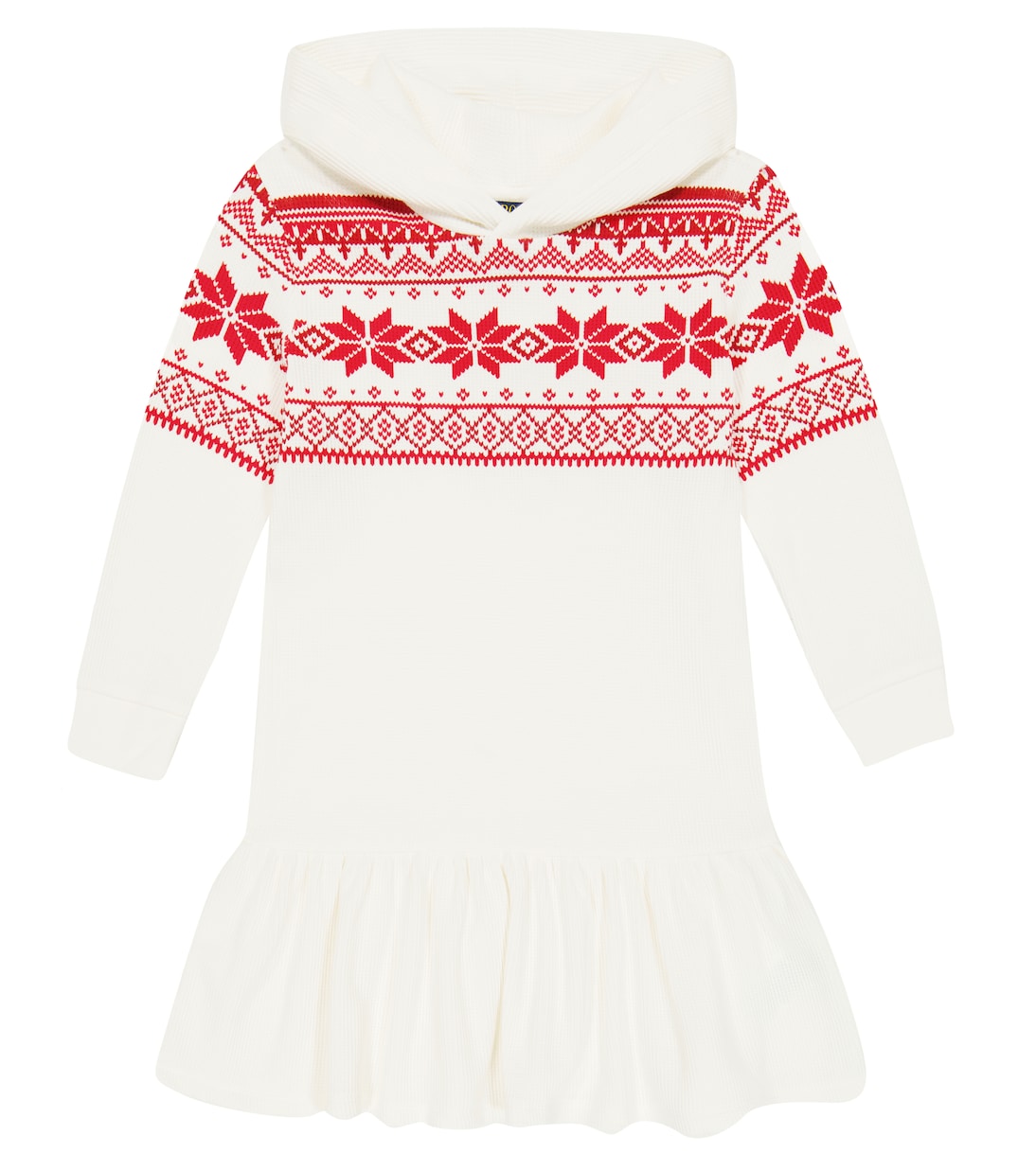 Robe à capuche en coton mélangé | Polo Ralph Lauren Kids