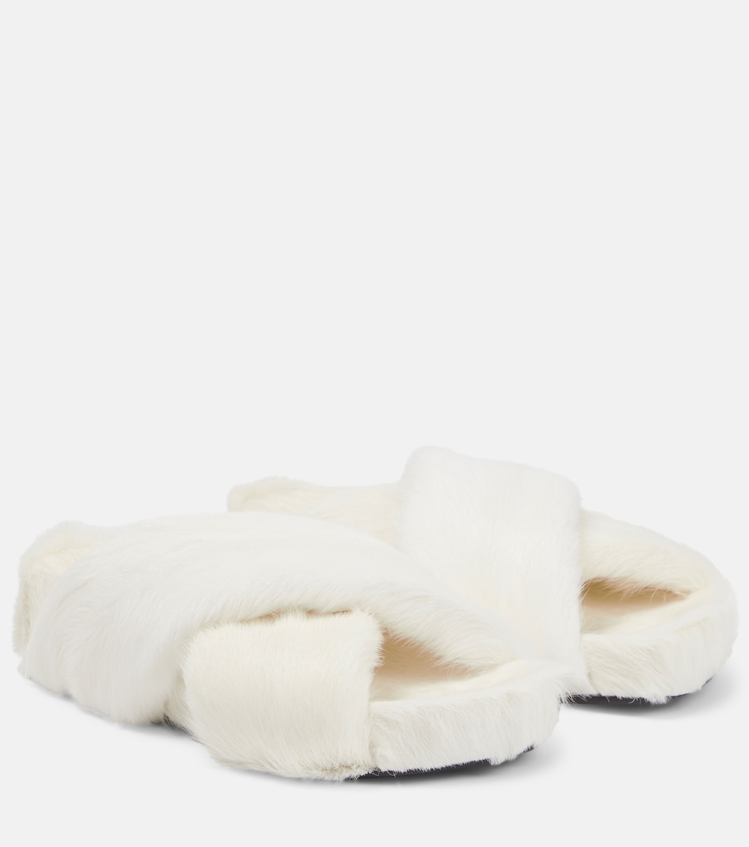 Sandalen aus Shearling | Jil Sander