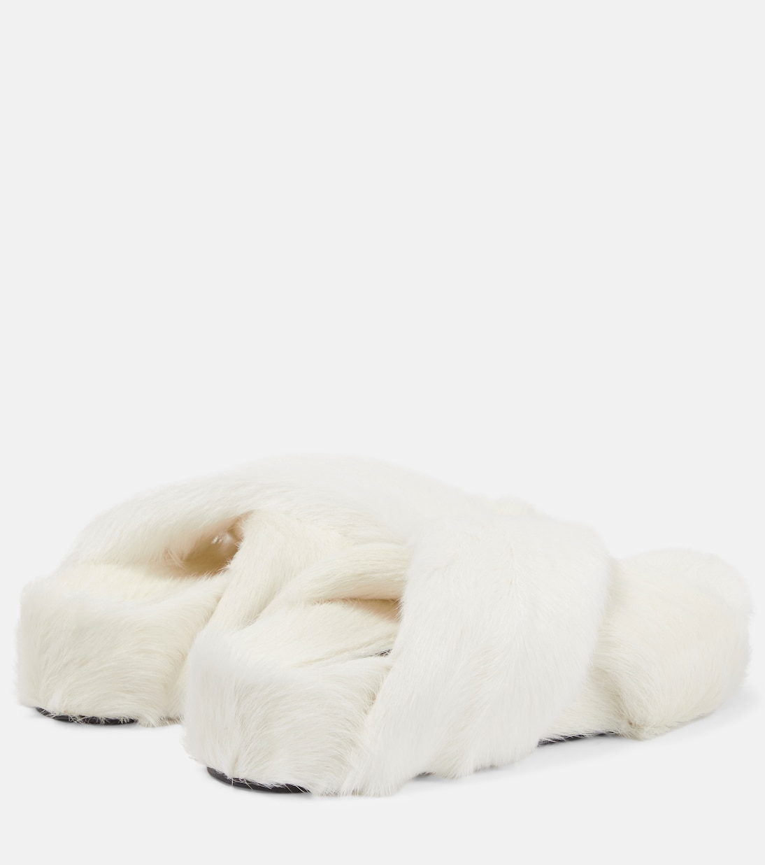 Sandalen aus Shearling | Jil Sander