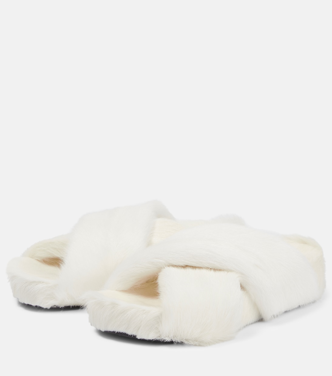 Sandalen aus Shearling | Jil Sander