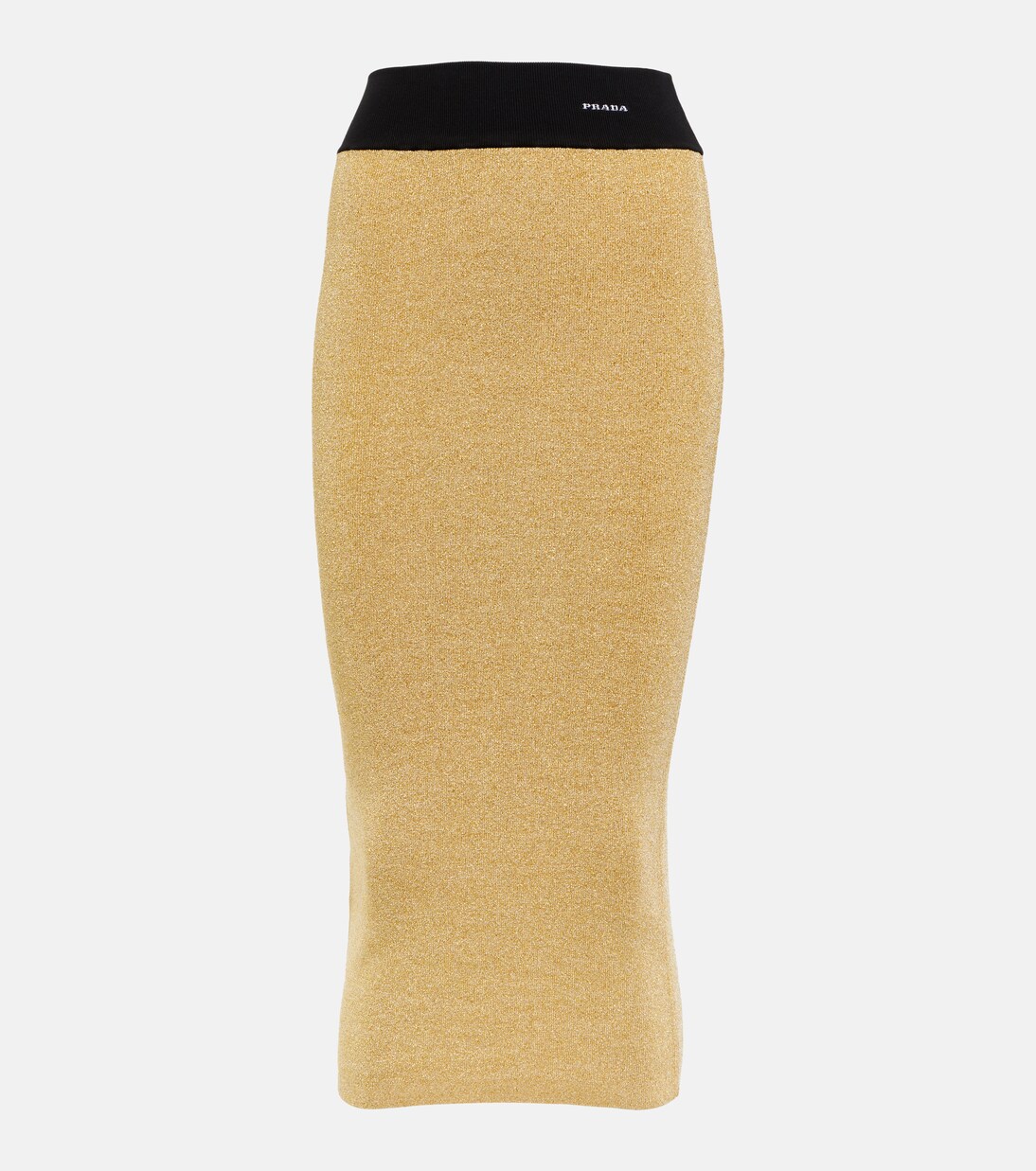 Midirock aus Lamé | Prada