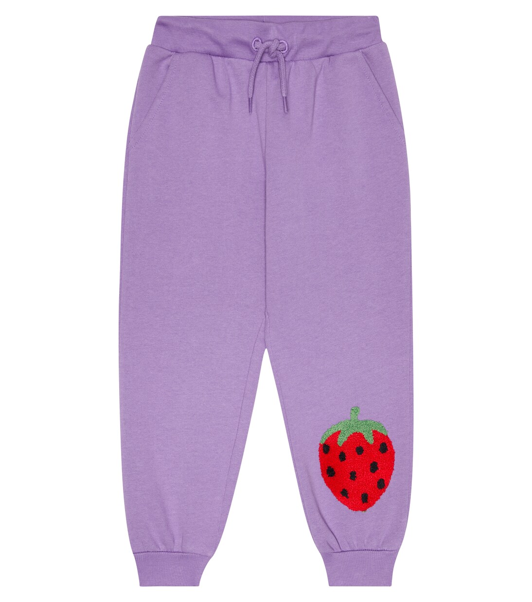 Embroidered cotton jersey sweatpants | Mini Rodini
