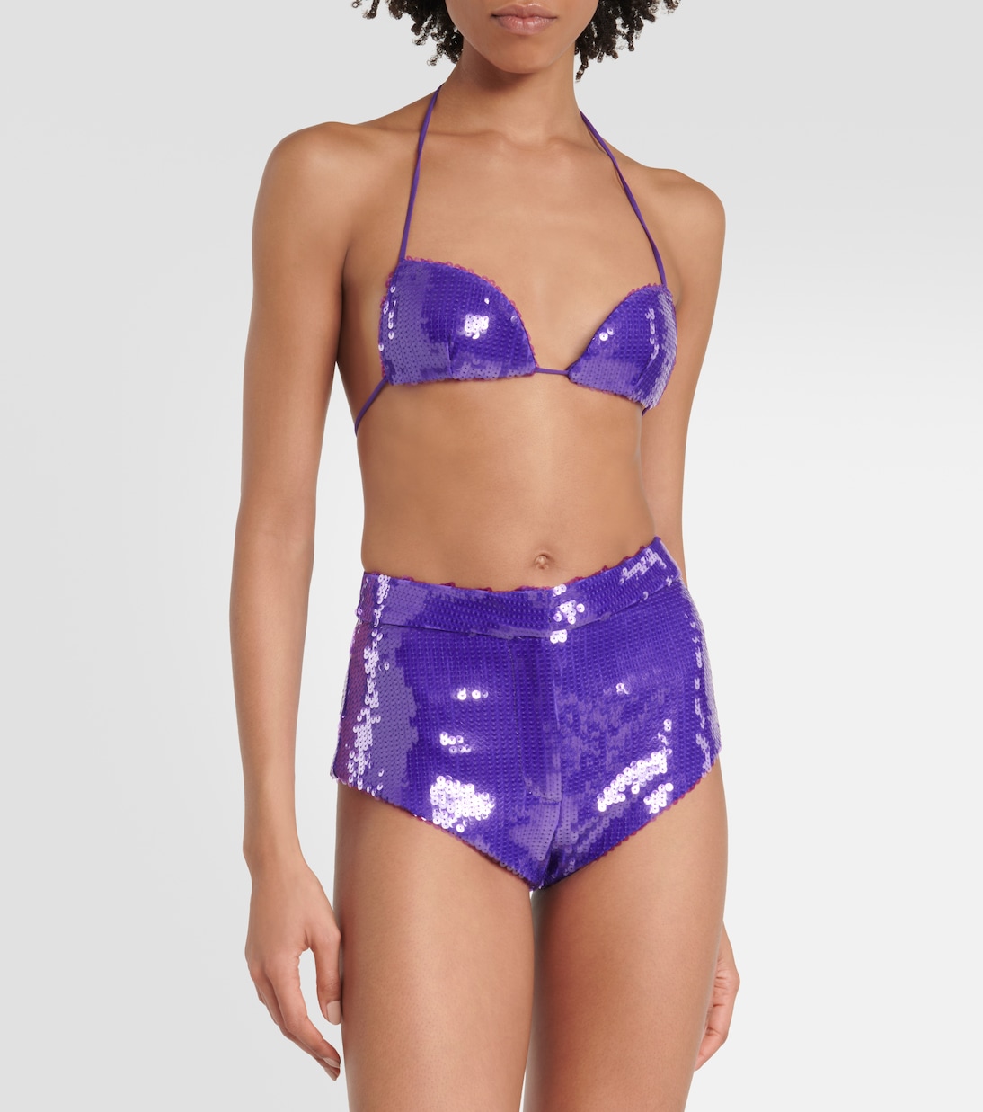 Shorts mit Pailletten | LaQuan Smith