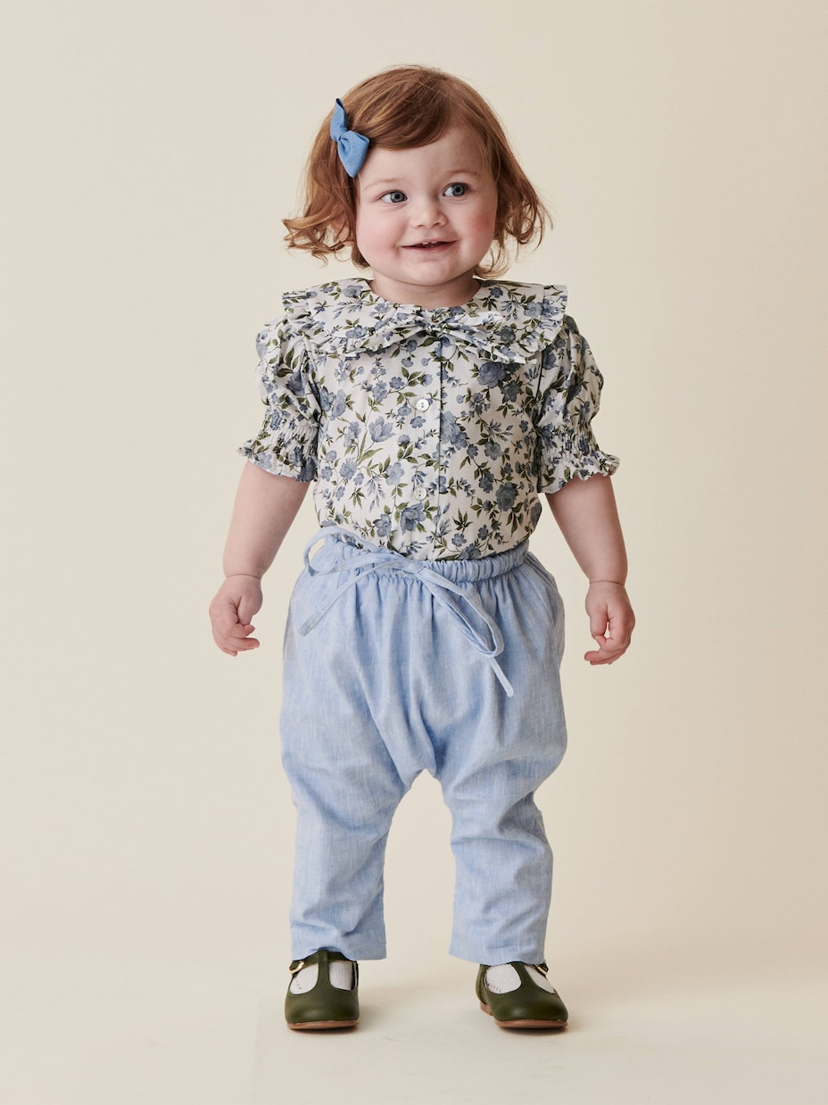 Bébé – Chemise Vanda en coton à fleurs | La Coqueta
