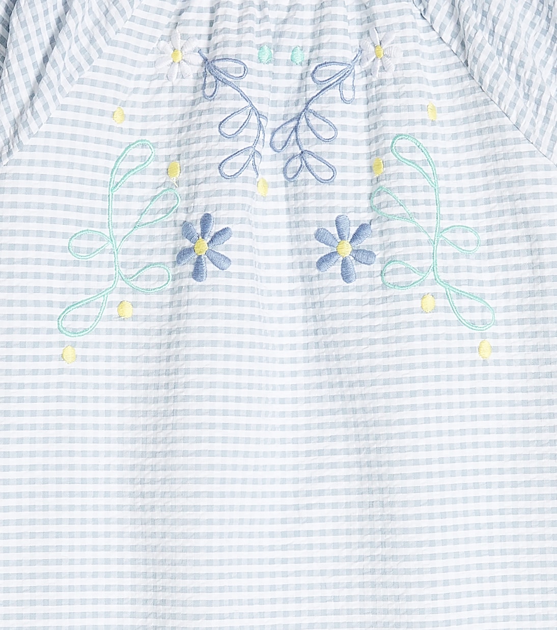 Gingham broderie anglaise cotton dress | Tartine et Chocolat