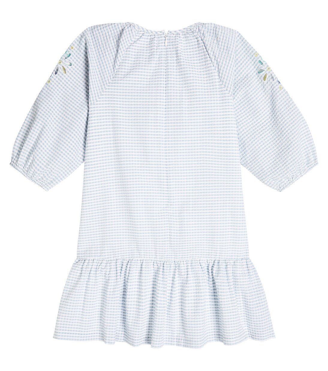Gingham broderie anglaise cotton dress | Tartine et Chocolat