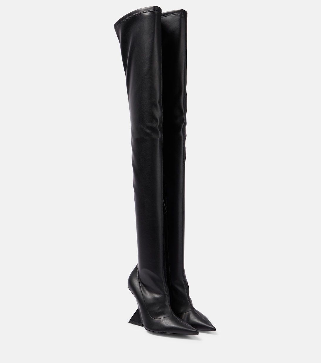 Cheope leather over-the-knee boots | The Attico